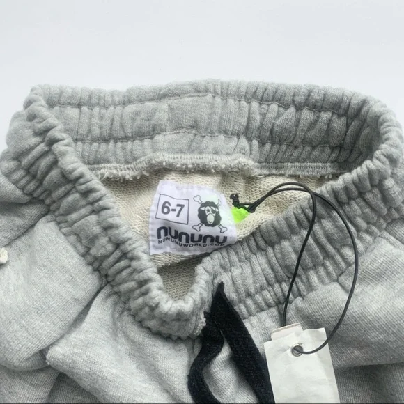 Nununu Raw Sweatpants Heather Grey - Picture 4 of 8